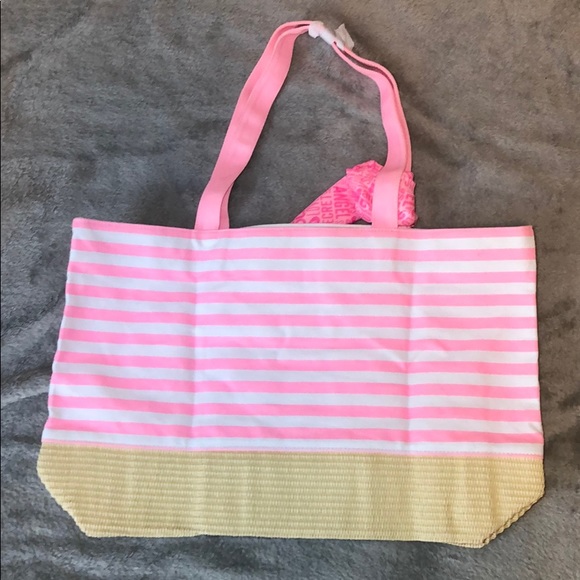 🌼 Victoria’s Secret Tote bag and scarf Victoria’s Secret Beach bag - Picture 4 of 7
